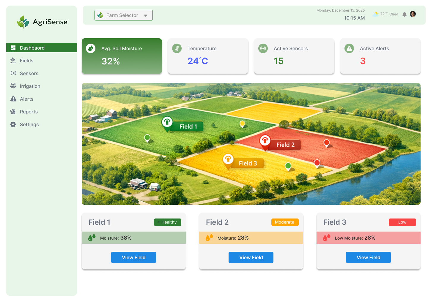 AgriSense Dashboard